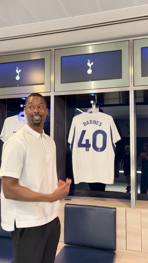 Join @spurs star @hbarnes on a tour of @tottenhamhotspurstadium! 🏟️🏀