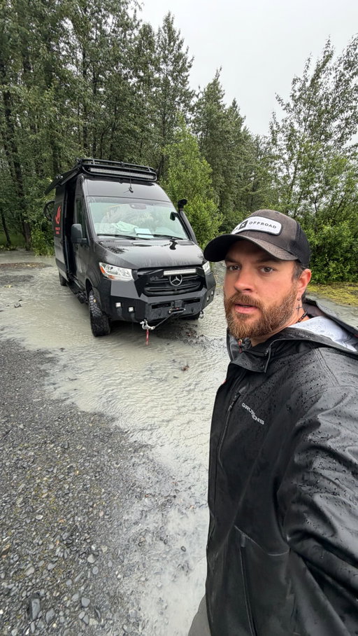 This is why camping in a dried up riverbed is a bad idea when. Especially if you’re getting a lot of rain. #alaska