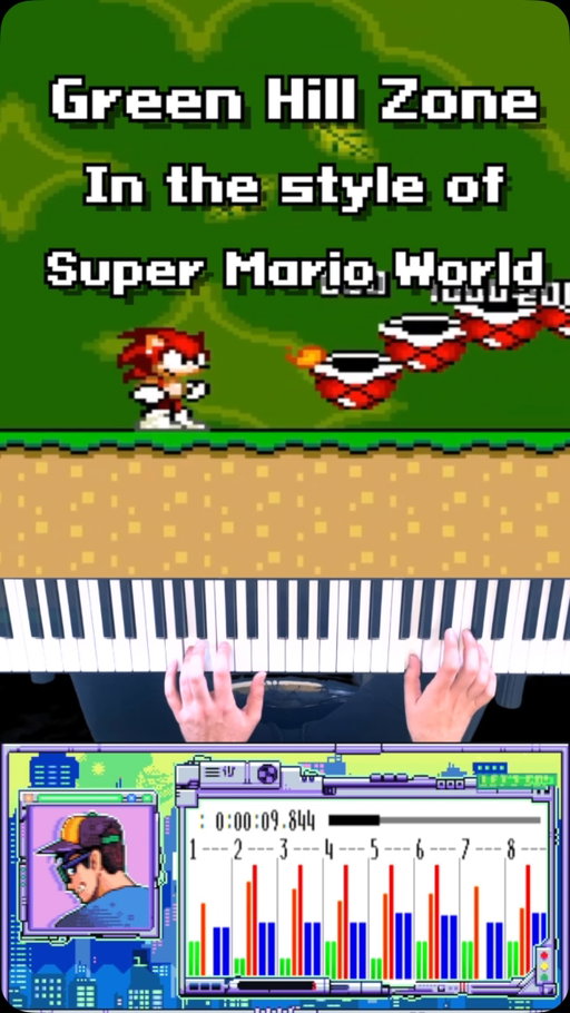 GREEN HILL ZONE but in the style of Super Mario World!

I took Sonic’s most iconic song and reimagined it as a Super Mario World track — SNES sound, Mario World sprite and all. two rival mascots finally sharing a world, and it was a blast to make. (ROM hack is “Super Sonic World”)

SONIC or MARIO — which one did it better? let me know below!

IM GOING ON TOUR THIS FALL! TICKET LINK IN BIO!

#sonic #supermarioworld #videogamemusic #chiptune #supernintendo