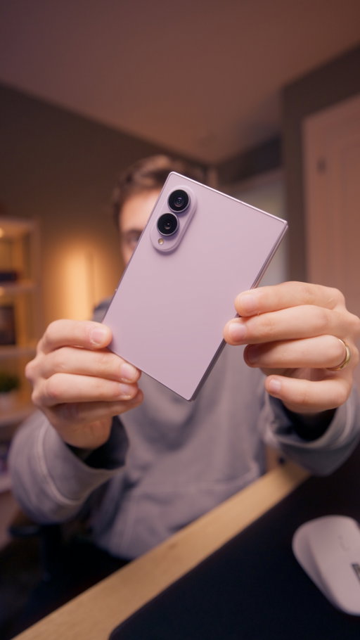 I already dropped my Z Fold 8. It hasn't even been 5 seconds. 

But here's the new Samsung Galaxy Z Fold 8 in Lavender :)
