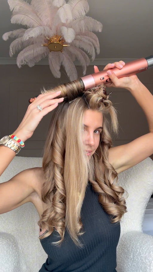 Airwrap in real time #dysonairwrap #hair ✨