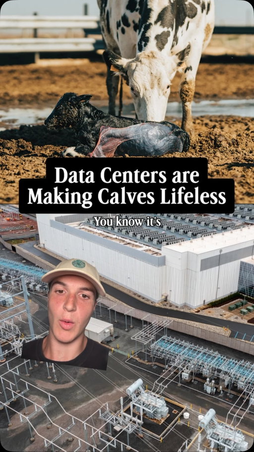 A Texas farmer claims every calf born since a data center arrived has been stillborn.