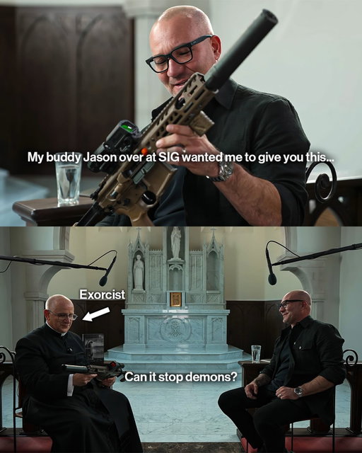 Holy Water Is Still the First Option. This Is the Backup. 😳

#shawnryanshow #spiritualwarrior #sigsauer #exorcist #spiritual