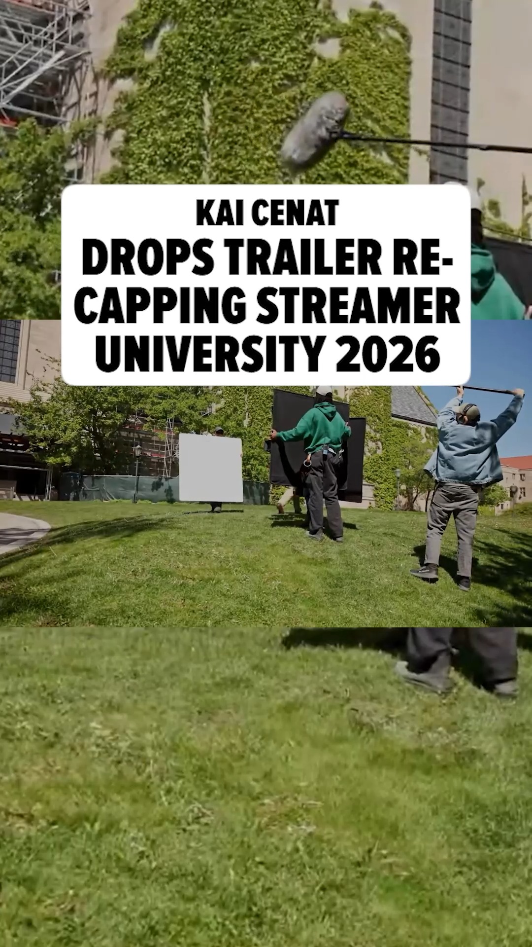 🚨🎥 Kai Cenat drops trailer re-capping Streamer University 2026 🤳