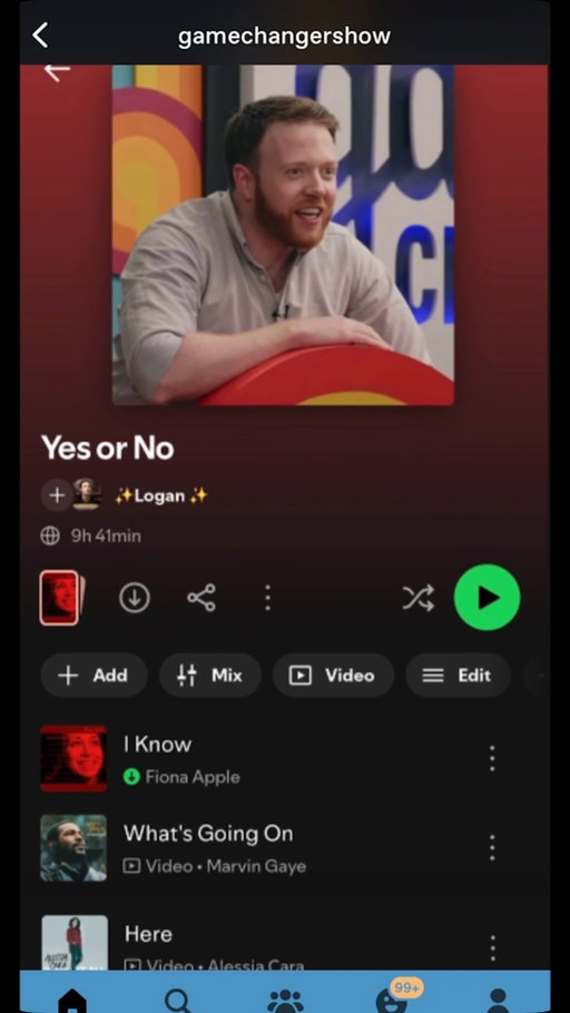 Brennan’s Yes or No monologue…as a Spotify playlist 🎶

#gamechanger #dropout #brennanleemulligan