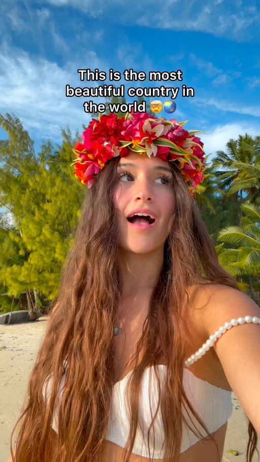 It’s so crazy that this place exists, its an actual dream! 😍 And lots of people have never heard of it, but it’s super easy to get there from the U.S.!

What makes the Cook Islands so special isn’t just the crystal clear blue water. It’s the way they’ve protected their islands and culture. There are no giant hotel chains, no fast-food chains, no skyscrapers, and every business you visit is locally owned. The food is so fresh, life moves slower here, and that’s what makes it so magical!

To get there, we flew from Los Angeles to Tahiti with Air Tahiti Nui and from there, we hopped on an Air Rarotonga flight straight to the Cook Islands, and the views the entire way were unreal.

If you’re looking for somewhere that still feels untouched, where you can spend your days swimming in crystal clear lagoons, hiking in the mountains, meeting some of the friendliest people we’ve ever met, and watching sunsets that don’t even look real, put the Cook Islands on your bucket list! 🩵

@cookislands #cookislands #rarotonga #aitutaki #tropicalvacation #vacation travel