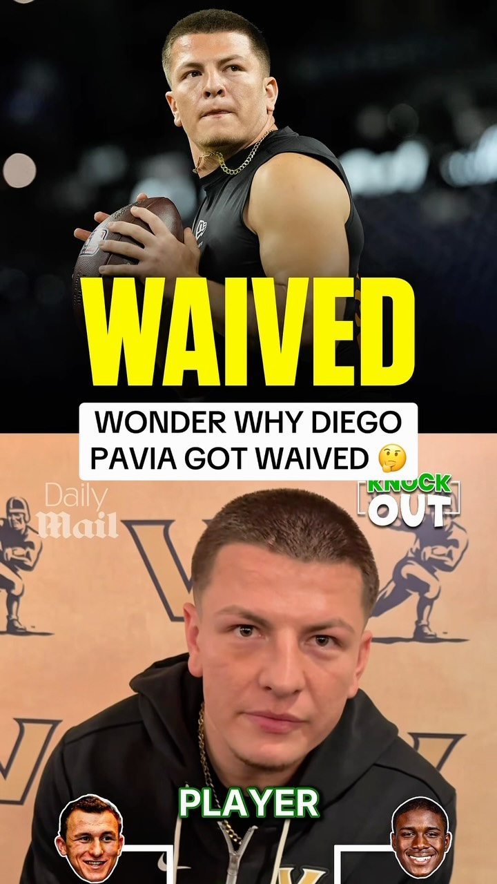Diego Pavia waived by the Ravens before training camp even started and it’s a struggle to figure out why 🤔

(First clip via Daily Mail Sports)