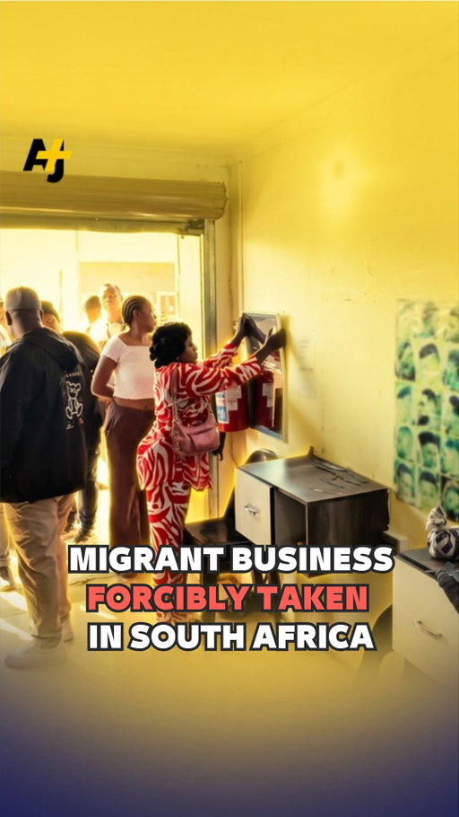 A Congolese woman in South Africa was told to hand her salon over to a South African. She destroyed her salon instead. ⁣
⁣
South Africa has seen foreign-owned businesses attacked, migrants chased from their homes and several killed in recent months.⁣
#SouthAfrica #Immigration #Protest #GlobalSouth⁣