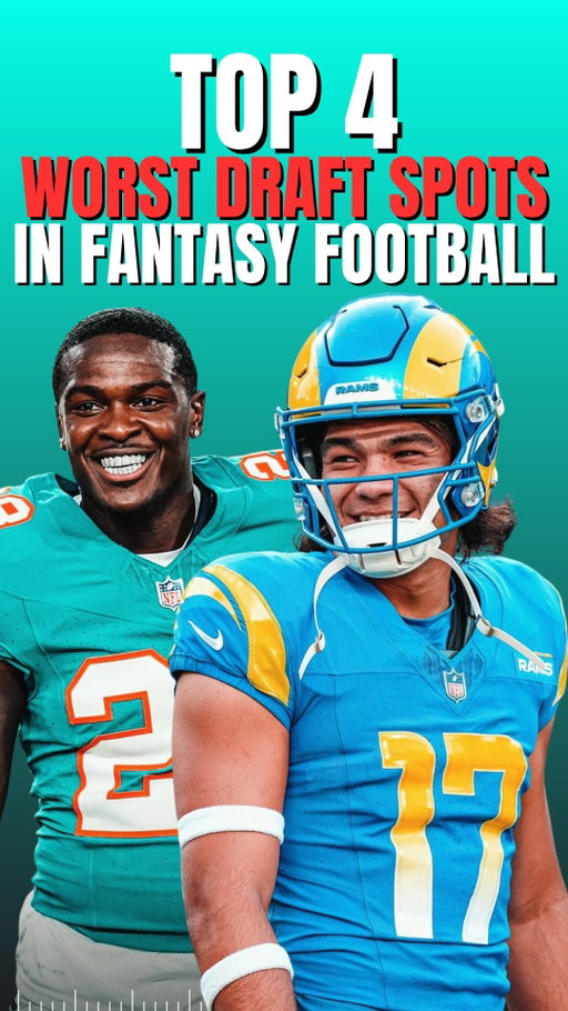 Top 4 Worst Spots To Draft From In Fantasy Football #nfl #fantasyfootball #fantasydraft