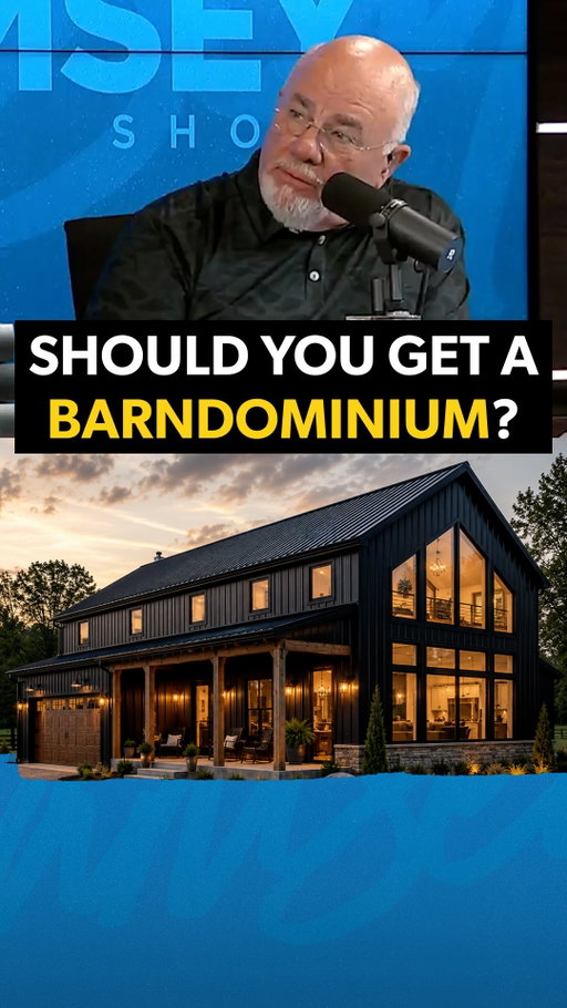 Whether building or buying a barndominium, the money rules don’t change. The building might be trendy right now. But our money rules that lead to financial peace aren’t. 

Keep the payment to 25% or less of your take-home pay. Stick with a 15-year fixed-rate mortgage. Put as much down as you can. 

And if you’re building one? Don’t go up to your eyeballs in construction debt chasing a Pinterest dream.

Would you ever live in a barndominium?