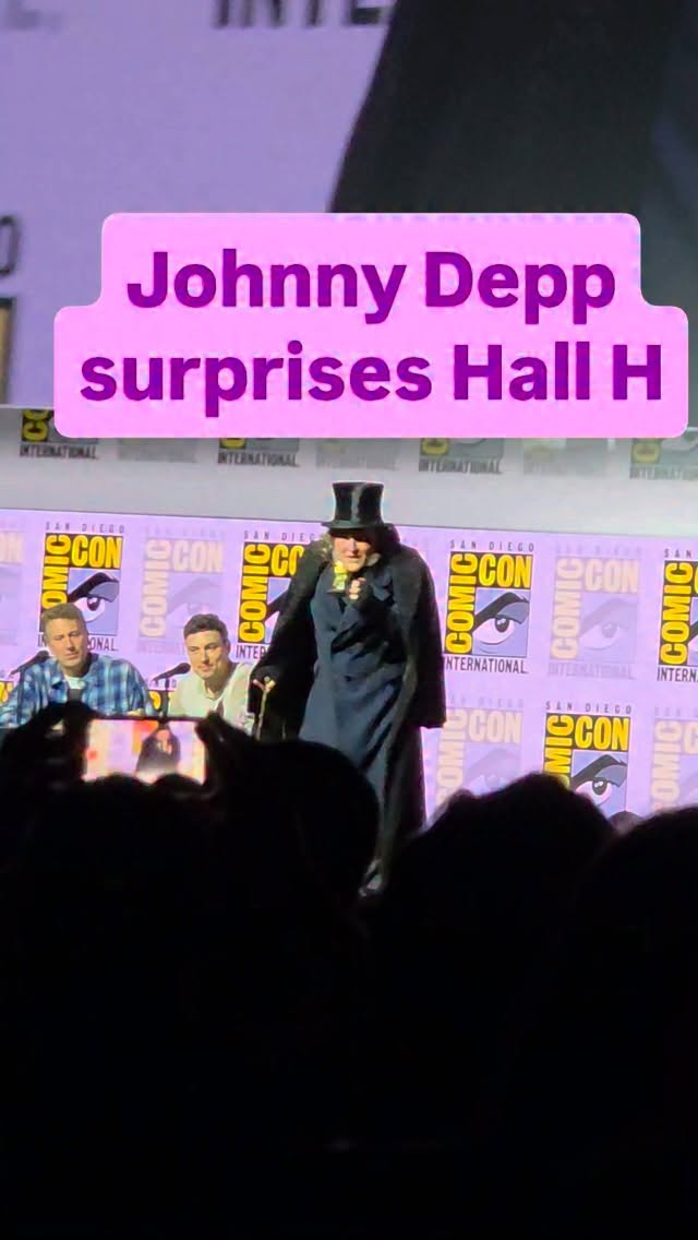🤯 Hall H erupted when Johnny Depp made a surprise appearance at San Diego Comic-Con 2026 as Ebenezer!

The unexpected entrance instantly became one of the biggest moments of the presentation, leaving thousands of fans cheering inside Hall H.

Were you there for the surprise?

#SDCC #SDCC2026 #JohnnyDepp #ebenezer
