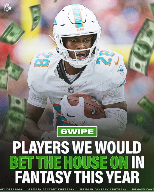 Players we would BET THE HOUSE ON in Fantasy Football this year! 💰➡️

Thoughts? 👀

Follow @domainfantasyfootball for more Fantasy Football content!

Bengals RB Chase Brown
• The clear lead back in what is one of the best Fantasy Football offenses in the NFL.

Dolphins RB De’Von Achane
• He has already proven that he can overcome a bad offensive situation and still be one of the most productive RB’s in the league.

Bears RB D’Andre Swift
• The lead back in a Ben Johnson offense that is being discounted because of Kyle Monangai’s potential role.

Chiefs WR Rashee Rice
• Going at a discount because of off-the-field issues that shouldn’t affect his availability this season.

Colts TE Tyler Warren
• The main beneficiary of Michael Pittman and. Leaving behind 100+ targets in this offense.

Packers RB Josh Jacobs 
• Another guy who is going at a discount because of off-the-field issues that won’t affect him until (more than likely) next season.