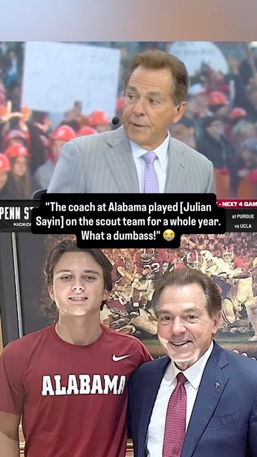 Nick Saban with an all-timer 😂