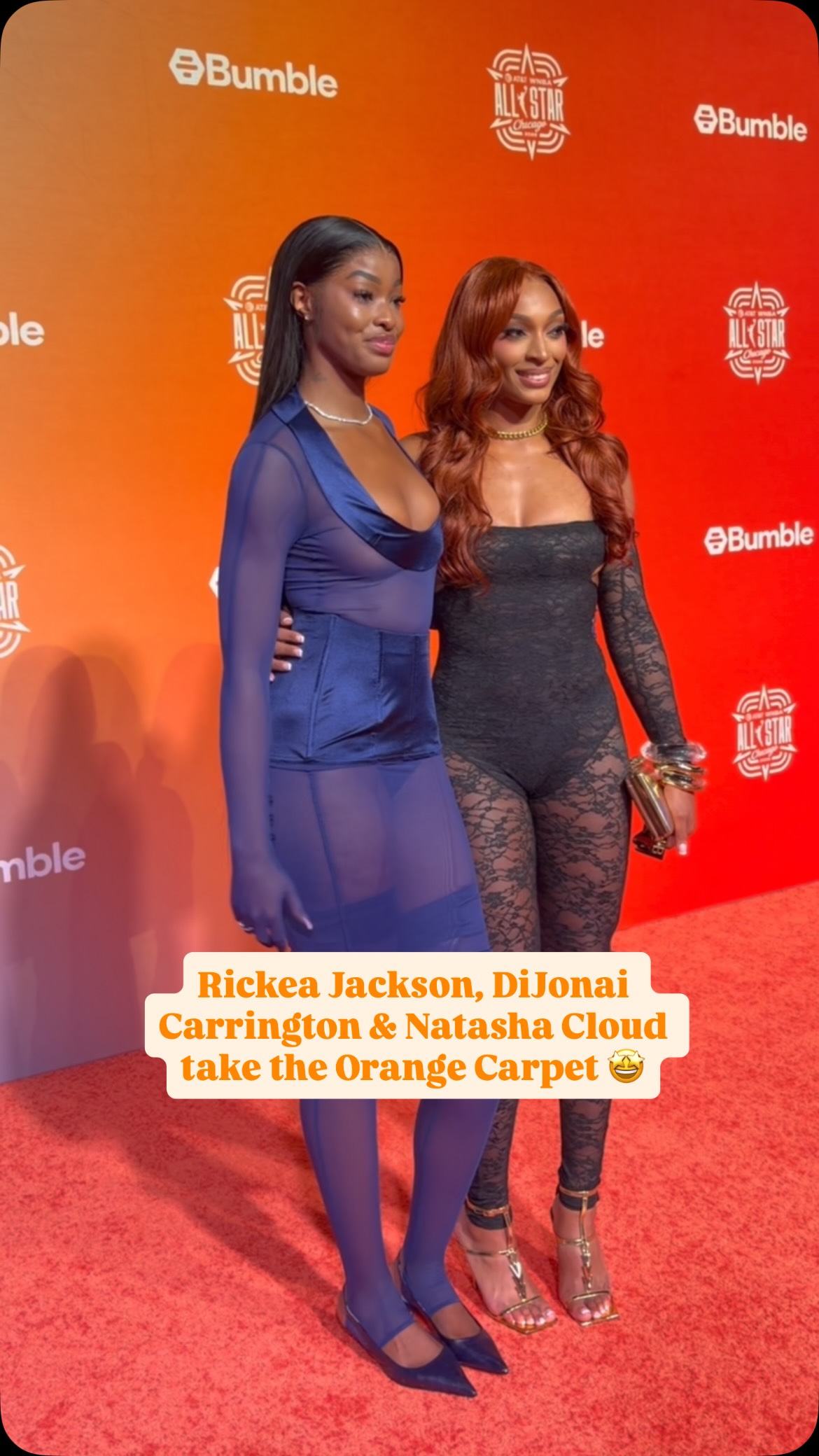 Rickea Jackson, DiJonai Carrington & Natasha Cloud pull up to the Orange Carpet in style 🤩

Presented by @pazecheckout