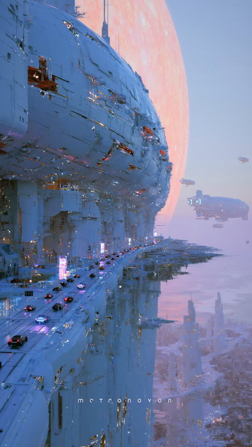 I was watching the flow of traffic.
I was only following the river of light,
when I found myself looking up at the immense structure.
This landscape exists because someone dreamed it,
someone designed it,
and someone spent a lifetime building it.

—
What kind of future do you imagine?
—
Part of an ongoing sci-fi narrative
about futures yet to be spoken.