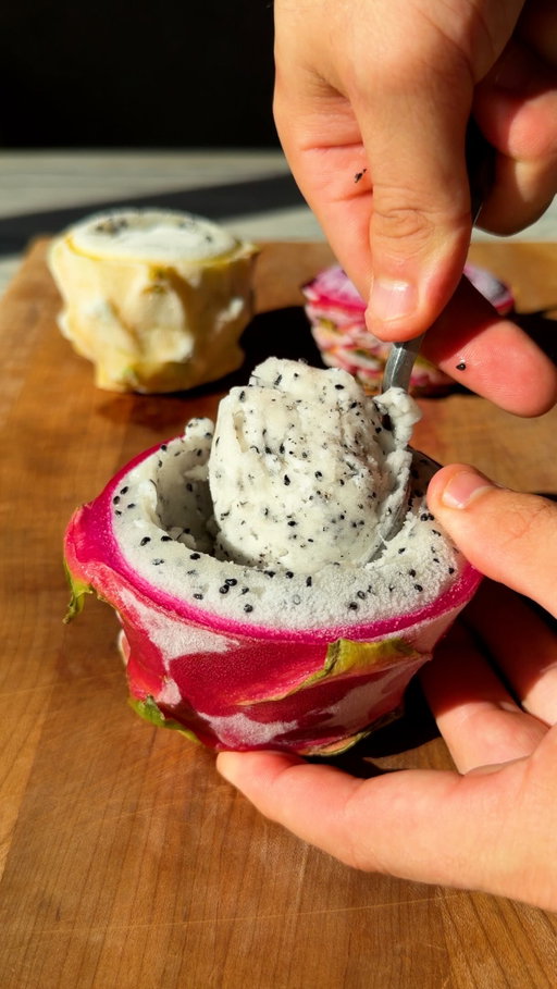 Two Ingredient Dragon Fruit Sorbet might just be my favorite one yet! 

#recipe #dragonfruit #sorbet #cooking #easyrecipe