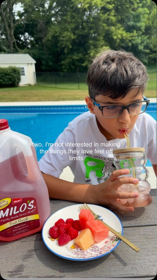 #ad
Fruit punch is one of my kids’ favorite drinks, and as a dietitian and mom of two, I believe balance means being thoughtful about the options I serve without making the things they enjoy feel off-limits.

For this post-swim snack, I served @drinkmilos Fruit Punch with colorful fruit, cheese, nuts, and crackers. It has the delicious fruit punch taste my kids love with a lighter, smoother flavor, and it’s made with high-quality, real ingredients.

✅ 100% natural ingredients
✅ No preservatives
✅ No added colors
✅ No artificial colors

#drinkmilos