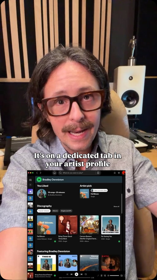 Artists! Time to connect with your fans even deeper and build a world around your music! 🎥🎶
Upload FULL MUSIC VIDEOS to Spotify… Bedroom cover songs, live studio performances, official music videos, get creative and give your fans more of you! 🎶🫵🏼
Let’s go!!

#musicvideos #spotify #sfa #spotifyforartists
