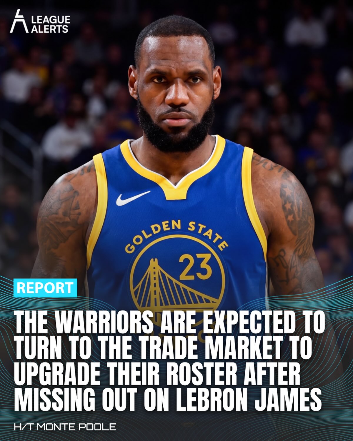 Golden State came up empty in the LeBron James sweepstakes and is now expected to look at trades to improve the roster around Stephen Curry, Draymond Green and a rehabbing Jimmy Butler. The front office holds up to four tradeable first round picks to work with.