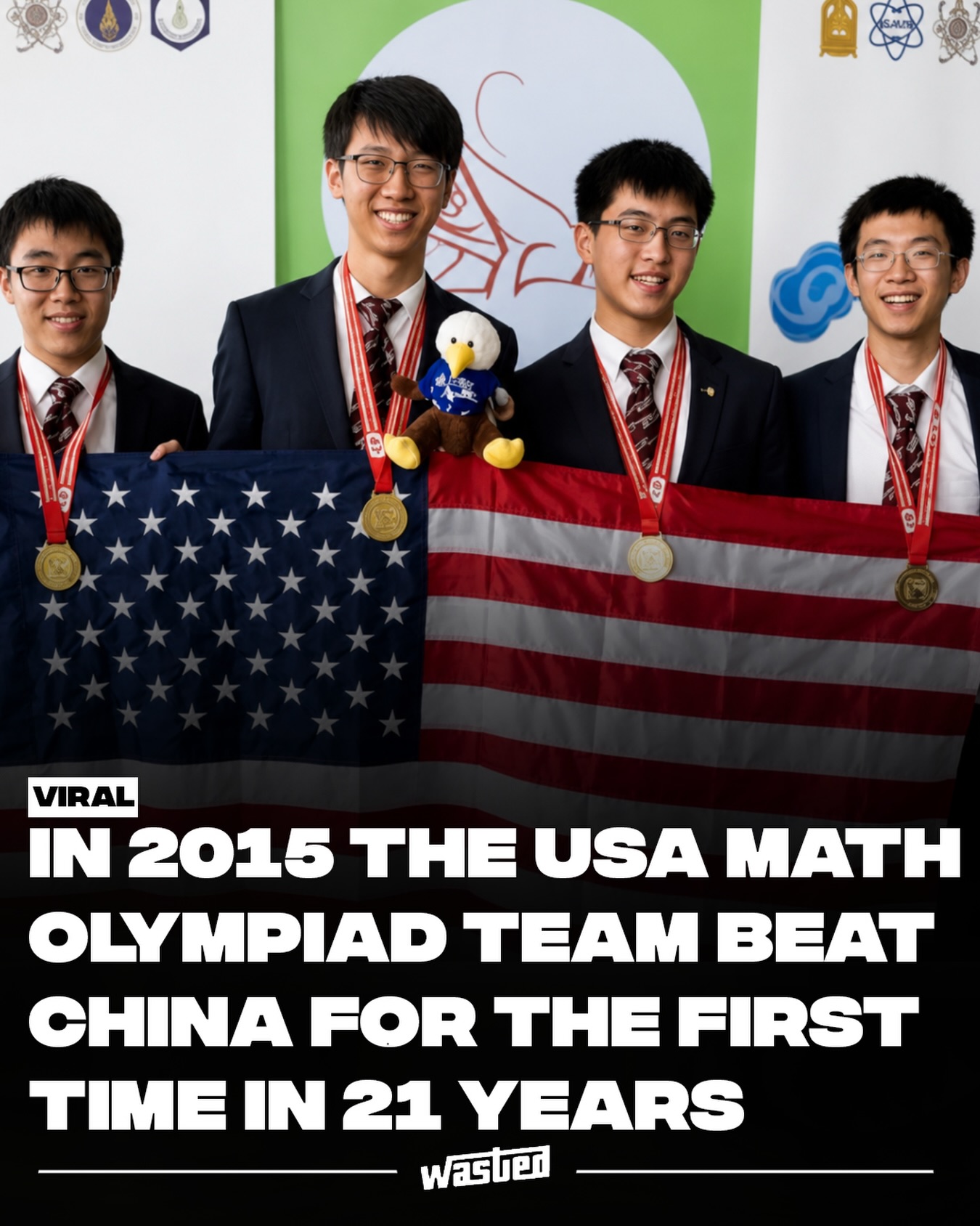 For 21 years, the scoreboard at the world's hardest math competition told the same story, until six American teenagers changed it in the summer of 2015.

At the 56th International Mathematical Olympiad in Chiang Mai, Thailand, Team USA finished ahead of China for the first time since 1994, scoring 185 points to China's 181. South Korea took third with 161. More than 100 countries competed. The format is brutally simple and brutally hard: six problems total, three per day, four and a half hours a sitting. "If you can even solve one question," coach Po-Shen Loh told NPR, "you're a bit of a genius."

Loh, a Carnegie Mellon professor and himself a 1999 IMO silver medalist, was blunt about the odds. China had won the competition 19 times in three decades. "We are going up against a natural population disadvantage in the sense that China, which is the usual winner, has four times as many people," he said. "What I'll say is that we were definitely not expecting to win."

The White House posted about it. Team member Ryan Alweiss tried to explain the appeal to everyone else: "It's hard to describe this to people who don't do math, but there's this sort of ineffable beauty with mathematics." The drought, it turned out, was properly over. The US won again in 2016 and 2018, and tied for first in 2019.

Sources: NPR, Christian Science Monitor, Carnegie Mellon University.