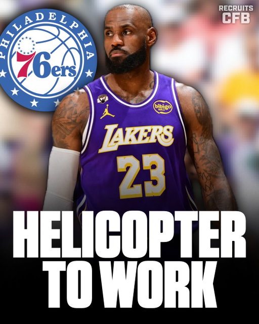 Lebron James may LIVE in New York City while he plays for the 76ers, taking a helicopter to Philadelphia when necessary, per Shams 🫨 (SWIPE) Fans on the internet are already getting nervous after the Kobe Bryant incident a few years ago.

New York City to Philadelphia is a 45 minute ride by helicopter. James of course has the resources to make this happen and the 76ers would be happy to help.

Do you think this is any added risk for LeBron? What would you do in his situation? Thoughts?