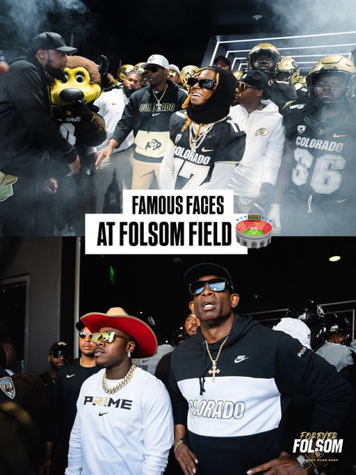 You never know who you might find at a @cubuffsfootball game 👀

#GoBuffs | #ForeverFolsom