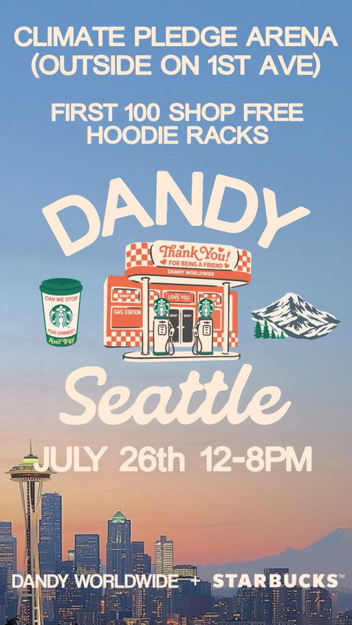 a non-negotiable 💚

next up… we’re taking the @dandyworldwide pop-up to seattle. come see us at the @climatepledgearena this sunday, july 26th 12-8pm.