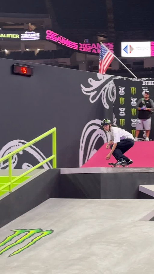 @liz_akama’s qualifying run at @moonpay X Games League Championship, tune in for the finals Saturday, July 25 at 8:15pm CT