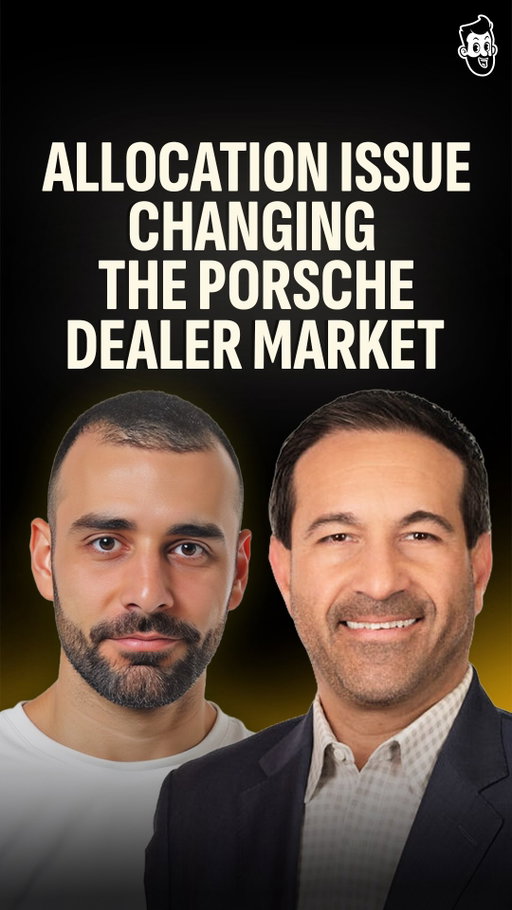Porsche dealership value is splitting sharply by store size.

George Karolis, President of The Presidio Group, explains why limited allocation is putting smaller Porsche stores under more pressure.

➤ Stream the latest episode of the Car Dealership Guy Podcast now on your favorite platform—brought to you by @plugmotors, @podium, and The Presidio Group
