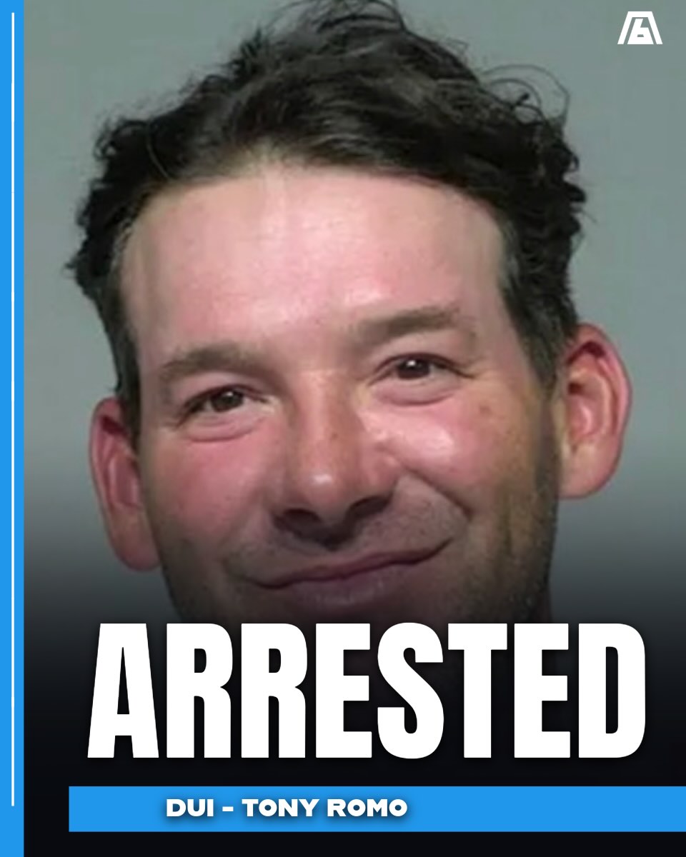 Former #Cowboys quarterback and CBS lead analyst Tony Romo was arrested Thursday night in Milwaukee for operating while intoxicated, first offense. He performed poorly on field sobriety tests before being booked and released, and he is due in court on September 21.