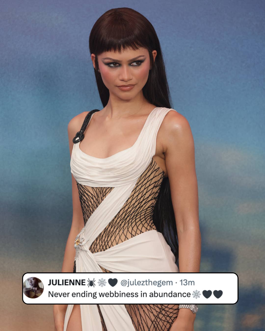 Zendaya's summer of stunning red carpet looks isn't showing any signs of letting up. 
And today, she just stepped out with her husband Tom Holland, at the Spider-Man: Brand New Day premiere in Shanghai in a gown fans literally can't stop talking about. Again! More at the link in bio 🕷️