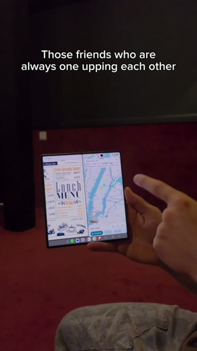 They are always competing for no reason 😂 The new lineup of Galaxy foldables is 🔥 Pre-order yours now at the link our bio! @samsungmobileusa #TeamGalaxy #SamsungPartner #GalaxyZFold8 #GalaxyZFold8 Ultra #GalaxyZFlip8