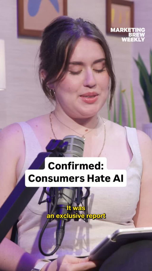 The metrics on consumer sentiment around AI in marketing are lookin' "pretty damning," which may very well hurt businesses' bottom lines in the long run. Are you for or against AI in ads?
