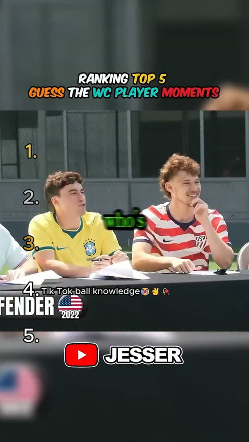Top 5 Guess the World Cup Player Moments! ⚽🔥 #jesser #reels #worldcup #pique #futbol