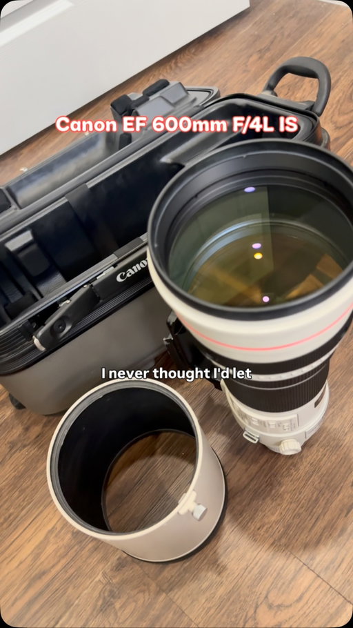 FOR SALE: Canon 600mm f/4L IS USM - The LEGENDARY sports lens!🔥📸

This is a top lens of choice for pros who shoot F1, NASCAR, the Olympics, the NFL, and World Cup futbol.

The Canon EF 600mm f/4L IS USM. $9,000+ pro lens when new. The ultimate reach, insane bokeh, and autofocus that doesn't miss.

If you shoot this, you know what it is. I'm selling this Grade A+ Mint condition lens for only $3295.00

BUILT FOR:
🏁 Motorsports - F1 / NASCAR / IMSA / IndyCar / MotoGP / Las Vegas Motor Speedway 

🦅 Wildlife & Birding - razor sharp birds in flight
✈️ Aviation & Air Shows
🏈⚾⚽ Pro Sports - Football, Baseball, Soccer
WHY PROS LOVE IT:
✔️ Genuine Canon L-Series - magnesium, weather-sealed tank
✔️ 600mm f/4 constant - beautiful subject isolation
✔️ Ring-Type USM AF + Image Stabilization
✔️ Works perfectly on EF DSLRs + EOS R Mirrorless with EF-RF adapter

Creates that creamy background separation you CAN'T fake.

INCLUDES: Rear Cap + Hood + Hard Case w/ Key

📍 Las Vegas, NV - Local pickup preferred.
Can ship at buyer's expense. Serious buyers only.

👇 Want to see it?
COMMENT "600" or DM me to schedule a time to check it out.
SAVE this so you don't lose it - these don't come up often in Vegas.
￼
#WildlifePhotography #BirdPhotography #MotorsportsPhotography #F1Photography #canon600mm
