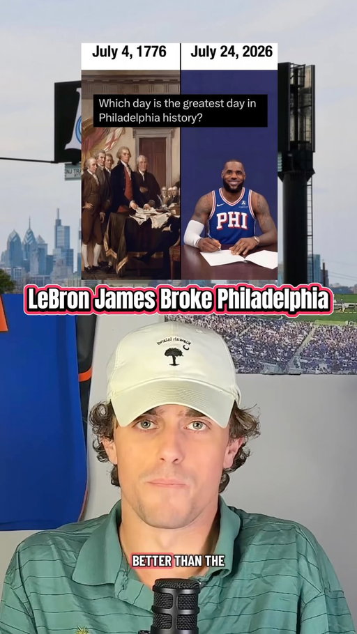 I don’t think we’ve ever seen a city react to a signing like this 😭 happy for Philly man. Take care of the goat #LeBron #lebronjames #nba #philadelphia #76ers