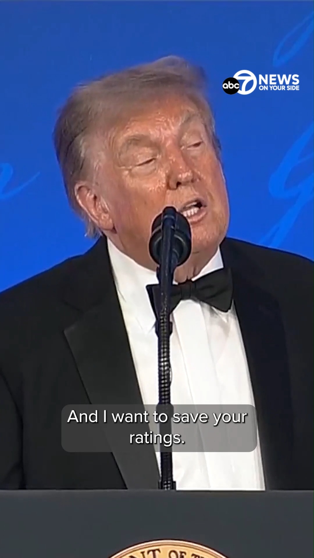 President Donald Trump, during his first in-office appearance at the White House Correspondents Dinner, mentioned seeking a third term in office. 

#wjla