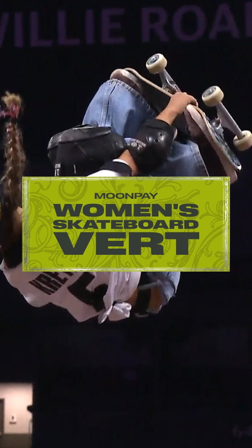 @mia_kretzer earns SILVER for @xgames_losangeles in @moonpay Women's Skateboard Vert at the MoonPay X Games League Championship in NOLA! 🥈