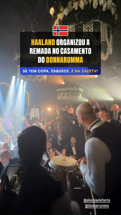 SIMPLESMENTE HAALAND COMANDANDO A REMADA VIKING NO CASAMENTO DO GOLEIRO DONNARUMMA! 🇳🇴🥰

🎥: @r.cassese.medicinae

🚨 𝐒𝐄 𝐓𝐄𝐌 CRAQUE, 𝐄𝐒𝐐𝐔𝐄𝐂𝐄! É NA CAZÉTV!

#CoberturaCazéTV #CopaNaCazéTV #Haaland #cztv37