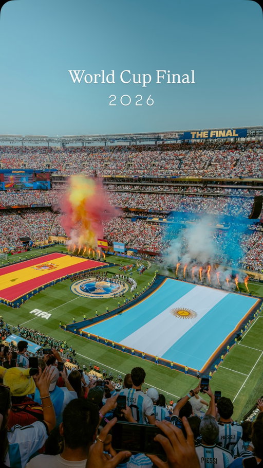 POV: you go to the World Cup final to watch your two favourite teams 🇦🇷🏆🇪🇸