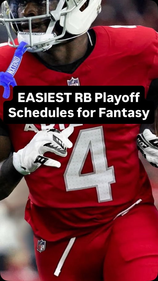 Easiest running back playoff schedules in fantasy football #fantasyfootball #nfl #football #nflfootball