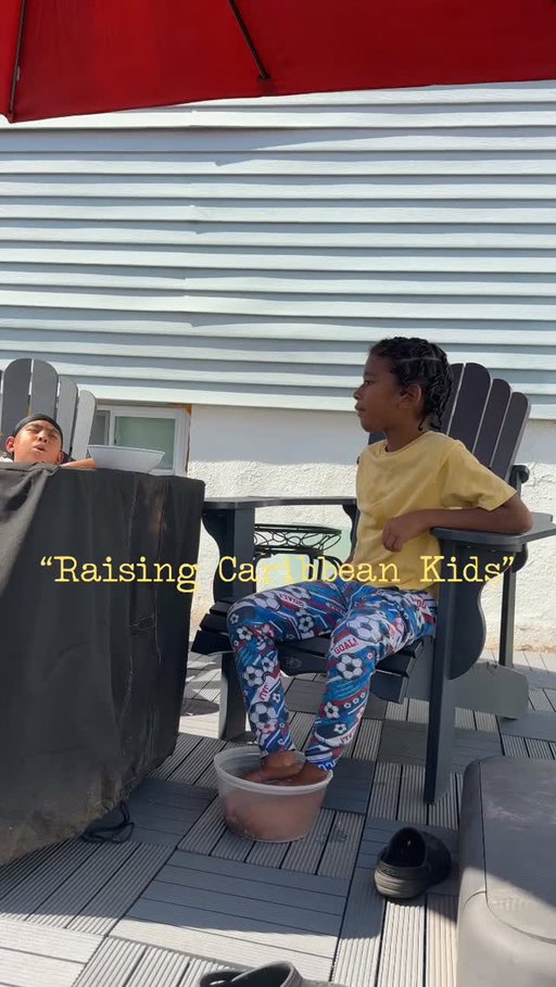 The feet in the bowl is sooooo their dad! 

Mom (Me): Jamaican and Puerto Rican 
Dad: Guyanese 

#boymom #singlemom #parentproblems #caribbean