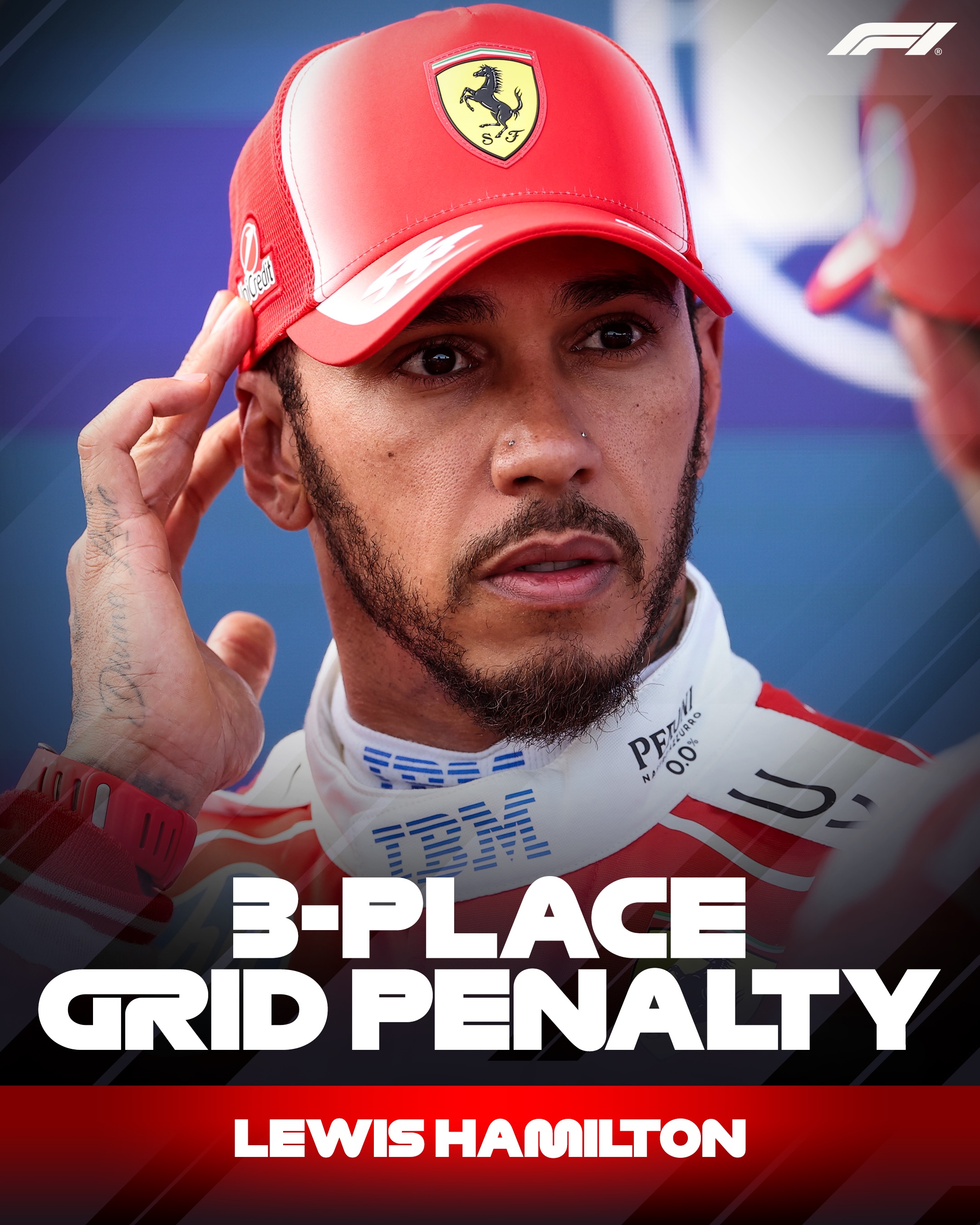Lewis Hamilton has been penalised for impeding Oscar Piastri during Q3 🚨

The Ferrari driver will start the Hungarian Grand Prix from P5

#F1 #Formula1 #HungarianGP