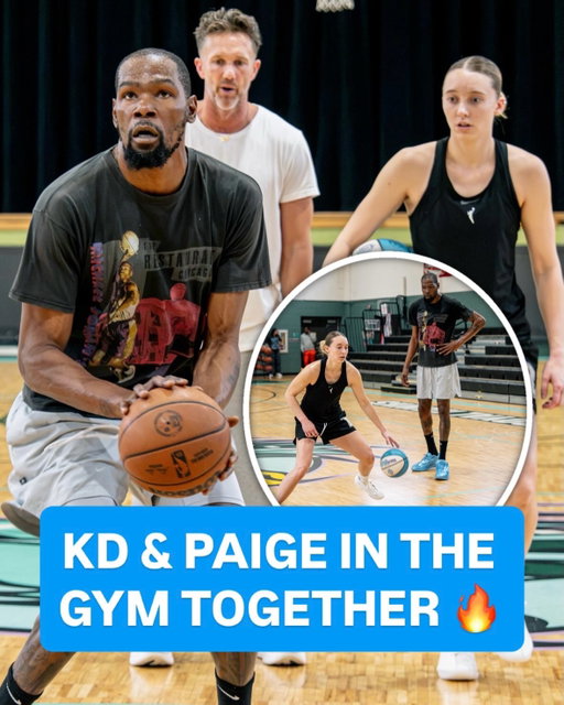 KD and Paige Bueckers in the lab putting in WORK. 👀🍿 (via @finesseframess, @adampharrington)
