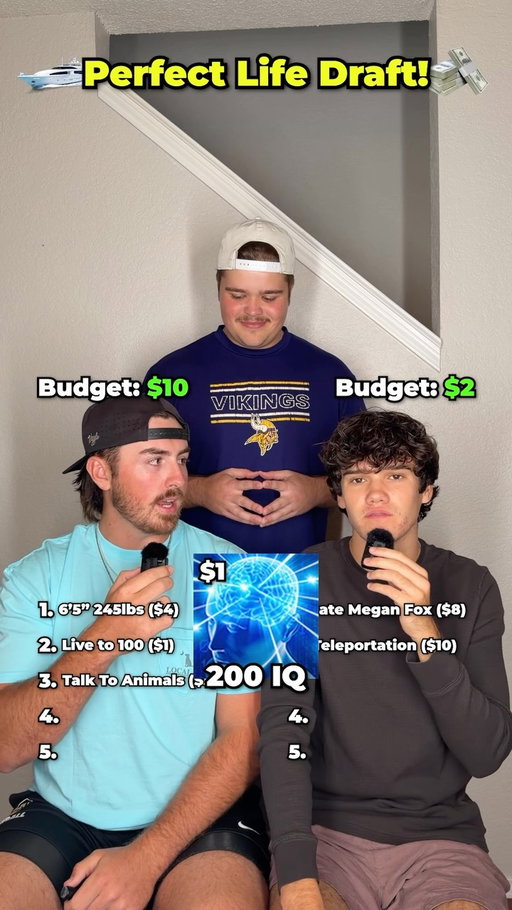 Perfect Life Draft!🤑🏝️ #relatable #games #draft