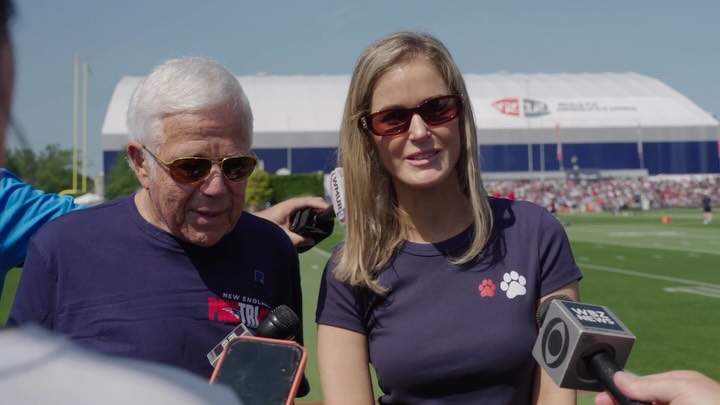 Prior to the first practice of training camp, Patriots Chairman & CEO Robert Kraft and Dr. Dana Kraft spoke with the media.