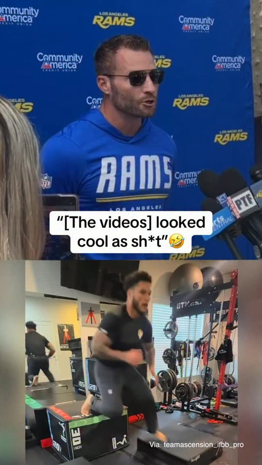 Sean McVay on INSANE Blake Corum Workouts 🤣

#fyp #nfl #football #losangeles #rams