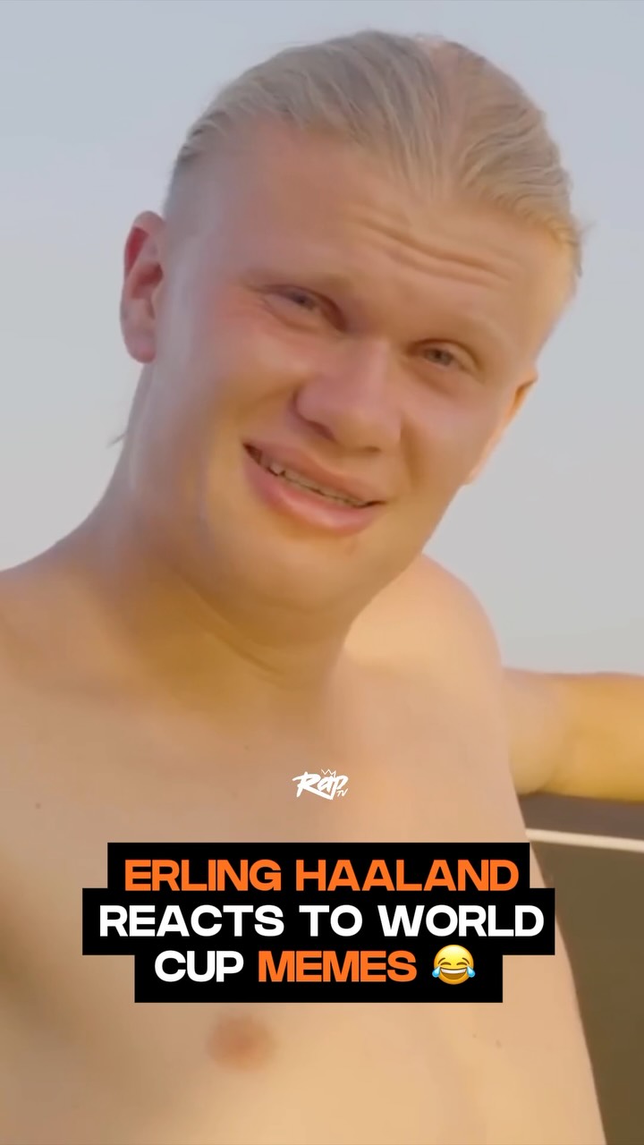 World Cup star Erling Haaland reacted to memes on his YouTube channel 😭