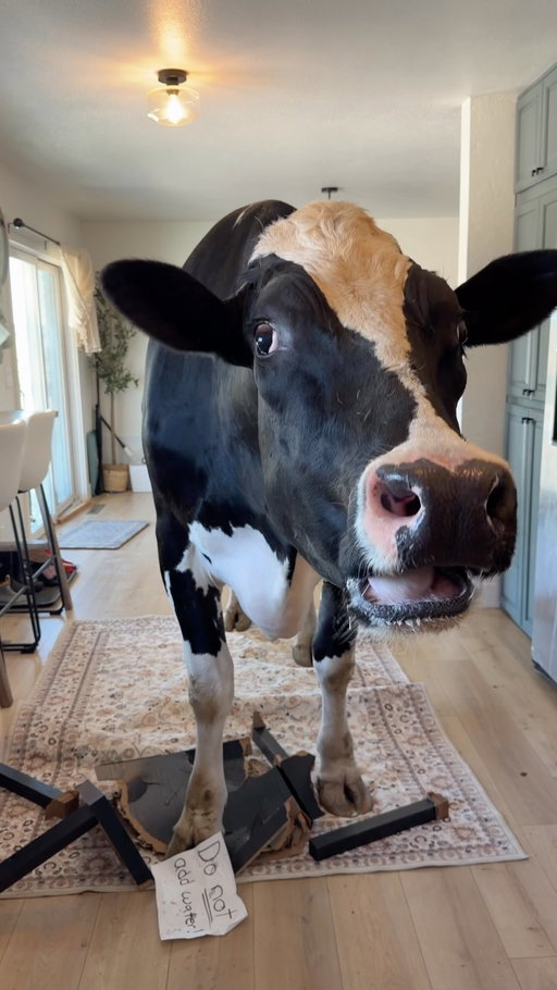 Should have listened! #cow #brucethecow #animals #farm