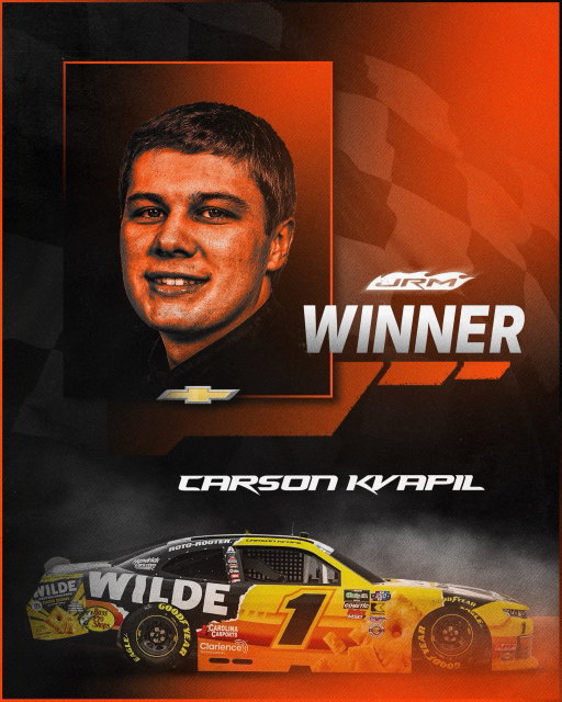 CARSON KVAPIL IS A NOAPS RACE WINNER 🏁🏆